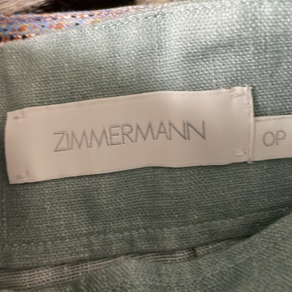 Zimmerman linen shorts size 0 Petite with belt like new! - Picture 3 of 10